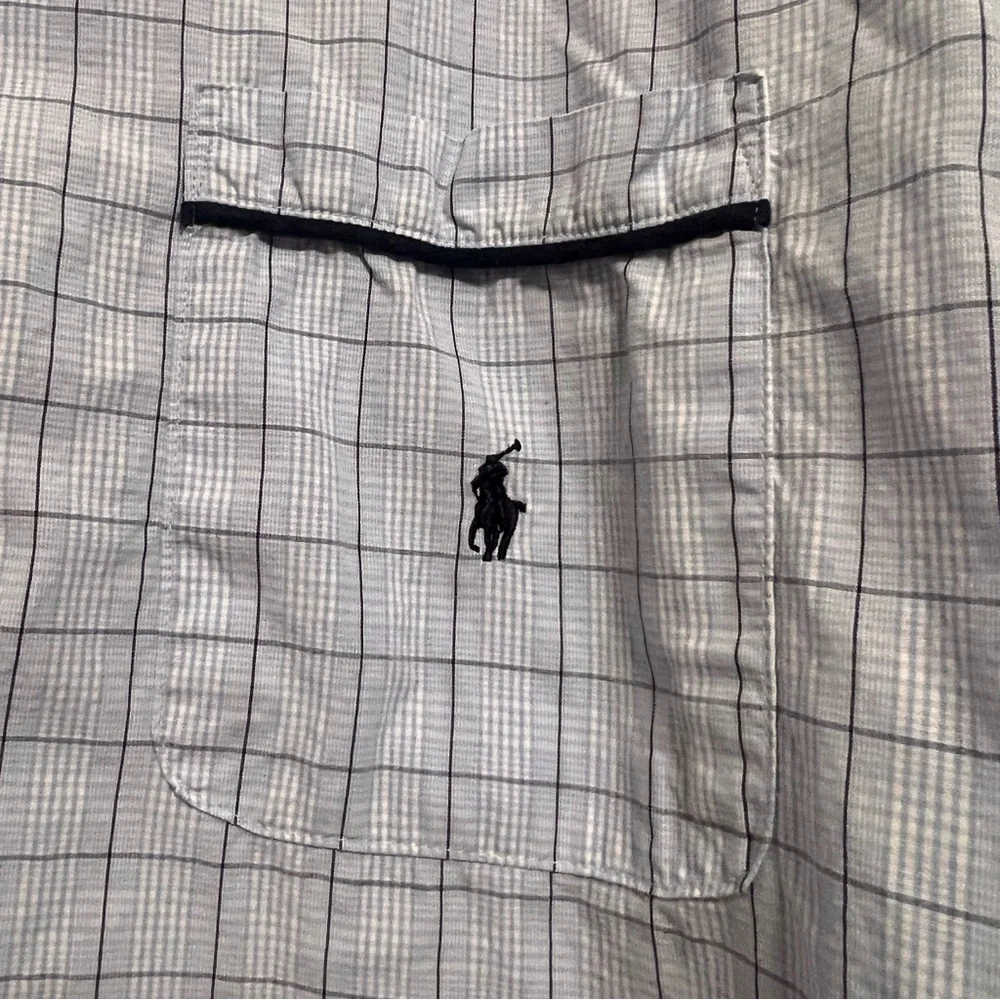 Polo Ralph Lauren Light Blue Checkered Sleep Shirt